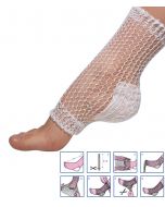 Rete tubolare elastica misura 4 da 25 metri, ideale per fissare medicazioni. Realizzata in materiali traspiranti, leggeri e privi di lattice.