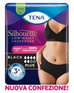 TENA Silhouette Normal Noir - Mutandine Assorbenti Vita Bassa 10 pezzi taglia M