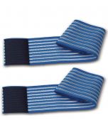 Dispositivo elastico da 60 cm con chiusura in velcro, ideale per fissare elettrodi con precisione durante esami diagnostici e monitoraggi cardiaci.