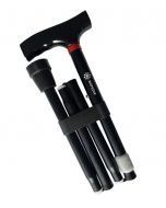 Bastone Alluminio Pieghevole Regolabile Dark con manico a T