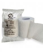 Benda elastica autoaderente Selfix 6 cm x 4 m, vista frontale del rotolo su fondo bianco