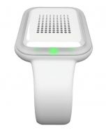 Braccialetto antizanzare 2 in 1 DOUBLE DEFENSE COLPHARMA® con tecnologie soniche e ultrasoniche, ideale per tutta la famiglia. Design ergonomico e sicuro.