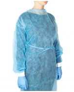 Camice monouso in tessuto non tessuto sterile Azzurro