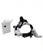 Caschetto medico a led luce fredda con valigetta