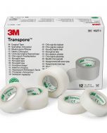 Cerotto ipoargenico e impermeabile 3M Transpore 2.5mm x 9.14 mt - 12 rotoli