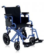 Carrozzina per Disabili Pieghevole da Transito trasformabile Seduta 43 cm