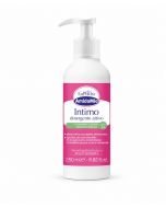 Detergente intimo attivo Euphidra con proteine del riso, flacone da 250 ml vista frontale.