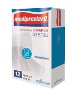 Garze sterili in cotone idrofilo piegate Medipresteril 18x40 cm 12 pezzi