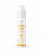 Gel all'arnica 99% Saf Nutraceutica in flacone airless da 100 ml, vista frontale