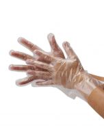 Guanti monouso per alimenti trasparenti in polietilene