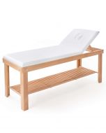 Lettino da massaggio in legno Swan realizzato artigianalmente in Italia