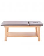 lettino massaggi professionale in legno per centro wellness