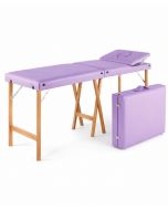 Lettino Massaggio Portatile Pieghevole con Foro Viso e Alzatesta - Colebee S