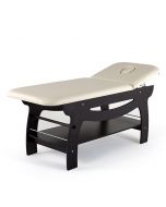 Lettino in legno di betulla tinto wengè