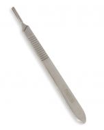 manico bisturi inox N.3 compatibile lame 10–15