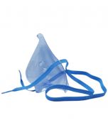 Maschera aerosol pediatrica con attacco basso 