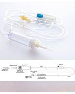 deflussore universale sterile per flaconi e sacche monouso