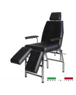 Poltrona per tatuatore con poggiagambe sdoppiati