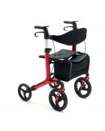 Rollator pieghevole con ruote removibili