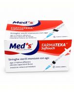 Siringa CC 2.5 con ago G22 Farmatexa Softouch- 100 pezzi