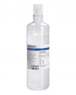 Soluzione fisiologica sterile NaCl 0,9% Ecolav in flacone da 500 ml, vista frontale