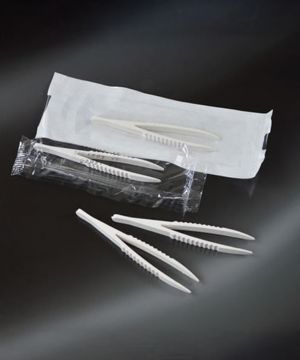 Pinzetta sterile in plastica ABS monouso 12,4 cm