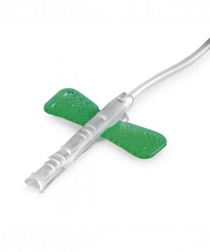 Ago farfalla sterile G21 x 20 mm con tubo 300 mm e protezione