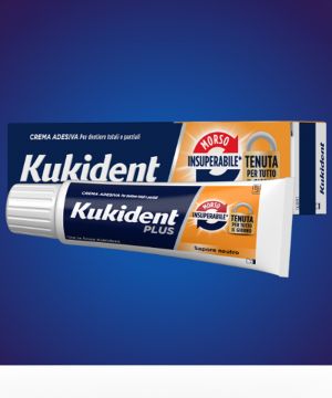 Crema Adesiva Protesi Kukident Plus Morso Insuperabile 57g