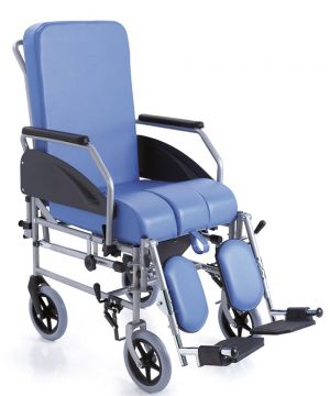 Sedia Comoda per Disabili Schienale Reclinabile da transito