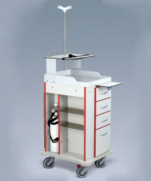 Carrello per Emergenza con Cassetti silenziati - Titanox