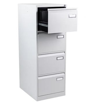 Classificatore Cartelle Sospese Metallico 4 cassetti con serratura