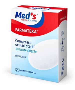 Compressa Oculare Sterile Non Adesiva in Cotone 10 Pezzi - FARMATEXA