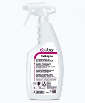 Detergente anticalcare per sanitari all'ossigeno attivo Oxibagno - 750ml - Liber