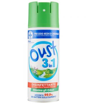 Disinfettante spray superfici e tessuti Oust 3 in 1 - 400 ml