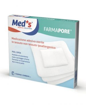 Medicazioni cerottate sterili con tampone centrale Farmapore, conf x50
