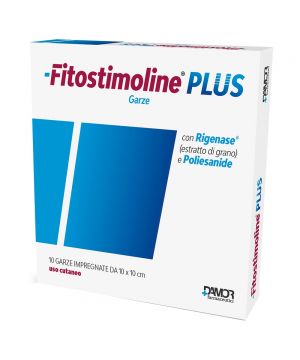 Fitostimoline Plus Garze Garze con Rigenase 10x10 cm 10 Pezzi