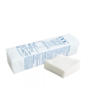 Compressa di garza non sterile in puro cotone 10x10 cm a 8 strati - 100 pezzi