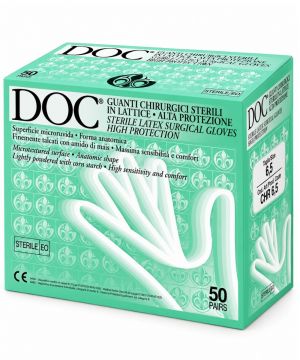 Guanti Chirurgici Sterili in Lattice Talcati DOC - Confezione 50 Paia