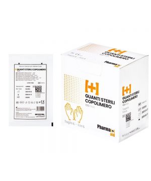 Guanti sterili in copolimero latex free - taglia L