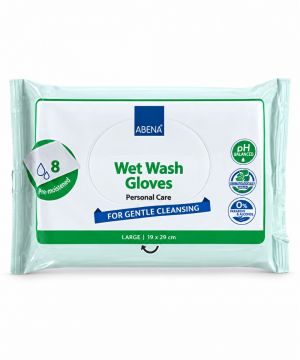 Guanti Umidificati Monouso Wet Wash per Igiene del Corpo - Abena