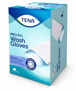 Manopola Monouso per Igiene con Barriera Wash Glove 175 Pezzi - TENA