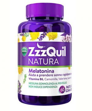 Integratore per il Sonno ZzzQuil NATURA con Melatonina 60 pastiglie gommose - VICKS