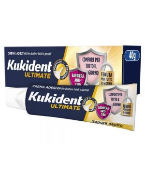 Kukident Ultimate Neutro - Crema Adesiva per Dentiere 40 g