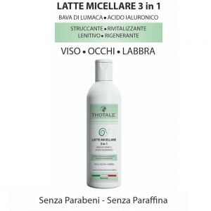 Latte micellare viso, occhi e labra alla bava di lumaca, flacone 250ml