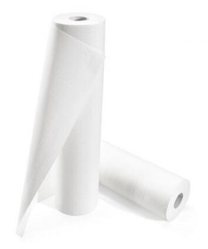 Lenzuolino per lettino visita 2 veli goffrato in cellulosa - 100 mt x 60 cm