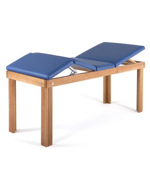 Lettino fisioterapia e trattamenti a 4 sezioni in legno