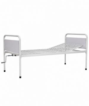 Letto Degenza a Manovella con Schienale Regolabile Portata 130 kg