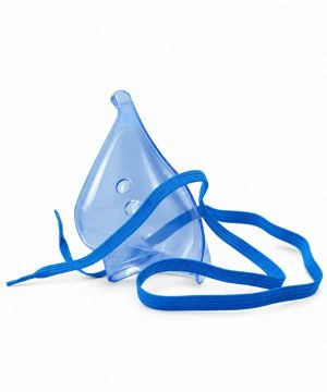 Maschera Aerosol Pediatrica in PVC con Elastico e Attacco Basso