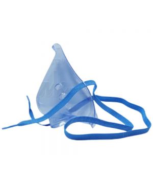 Maschera aerosol pediatrica con attacco basso 
