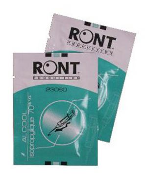 Fazzoletti disinfettanti monouso con alcool 70%